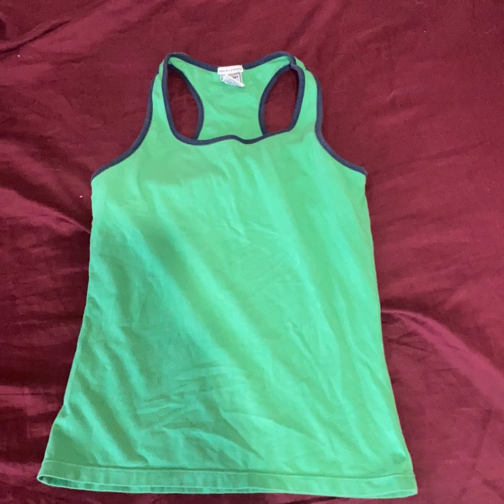 Green workout shirt